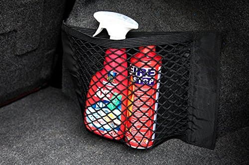 Car Boot Cargo Luggage Mesh Net Magic Sticker Organiser Bag Pocket Bag Double Layer Bags with Adhesive