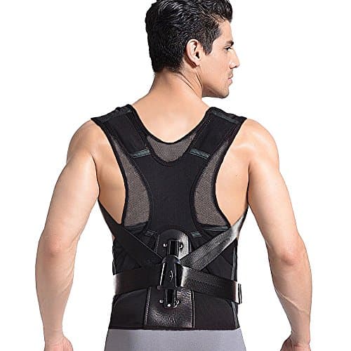 Pioneeryao Posture Corrector Adjustable Back Support Brace Belt Lumbar Spinal Support to prevent or relieve pain cased by bad posture, improve self confidence (XL)