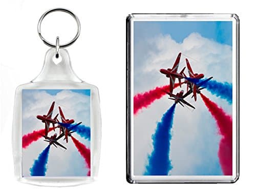 RAF RED ARROWS, HAWK Aircraft Keyring &amp; Fridge Magnet - FANTASTIC GIFT FOR AVIATION LOVERS