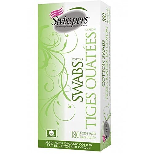Swisspers Premium Organic Cotton Swabs 180 Count ( Multi-Pack)
