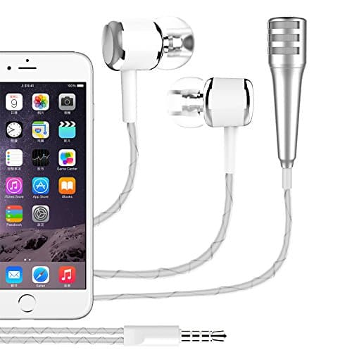 Kunli Mini Condenser Microphone,Mini Portable Vocal/Instrument Microphone For Mobile phone laptop Notebook Apple iPhone Sumsung Android With Holder Clip - Color random