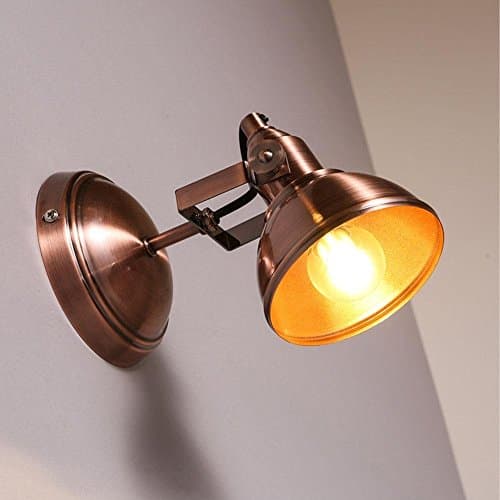 Lithx Wall Sconce Industrial Retro Adjustable Mechanical Metal Wall Lamp Antique Rotatable E14 1-Light Iron Wall Lights Fixture for Restaurant Themed Bar Warehouse Garage Aisle Bedroom Wall Lighting