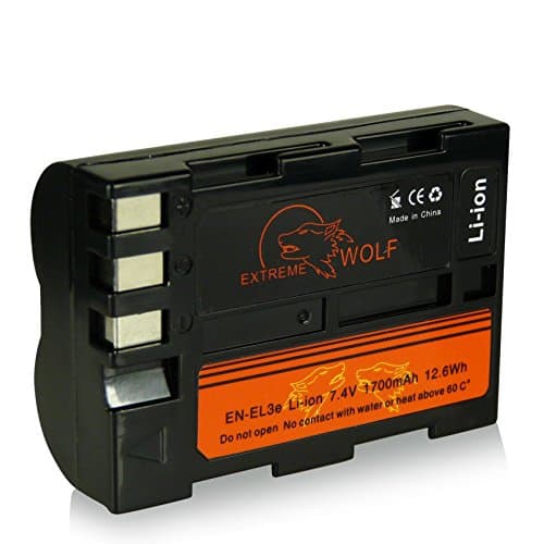 Battery for EN-EL3E Nikon D50 D70s/D80/D90/D200/D300/D300S/D700 /