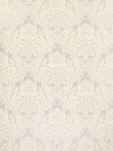 Designer Nonwoven Wallpaper Sample - Exquisite Elegance (Silver/Dark Cream)