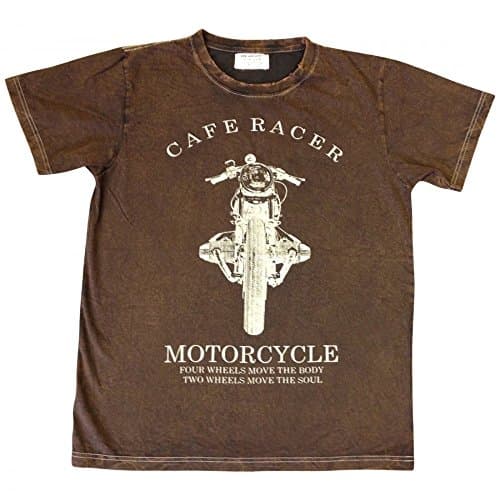 Same Same Cafe Racer T-Shirt Brown Slim Fit XL