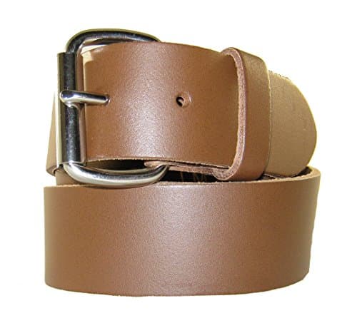 Mens 100% Real Leather 1.5 Inch Plain Casual Smart Jeans Belt