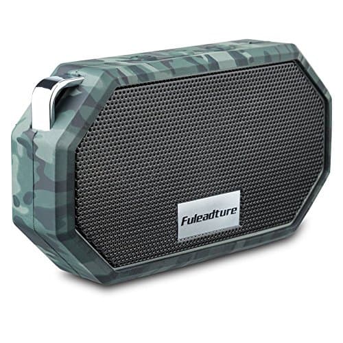 Waterproof Bluetooth Speakers, Fuleadture Wireless CSR 4.0 Bluetooth IP66 Mini Outdoor Shower Speaker with Mic for All Audio Devices - Camouflage