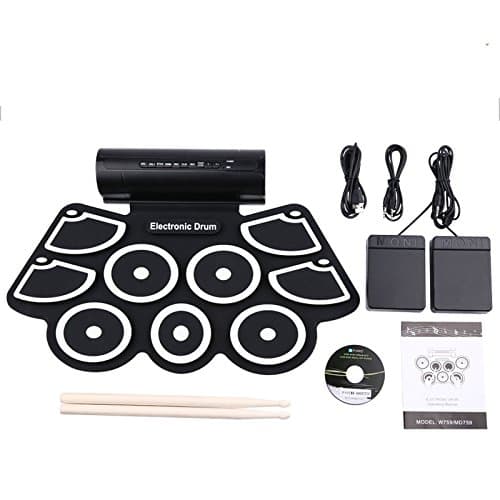 Ruibo Sike Roll Up Electronic Drum Portable Pad Kit with Speaker Entertainment Kids Gift Children's Day Christmas Present