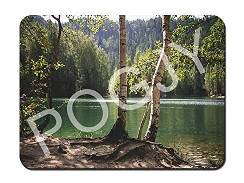 POGJY Mouse Pad Gaming 9.25 x 7.75 Inches, Premium-Textured Surface, Non-slip Rubber Base, Laser &amp; Optical Mouse Compatible, Mouse mat - Lakeside image 795