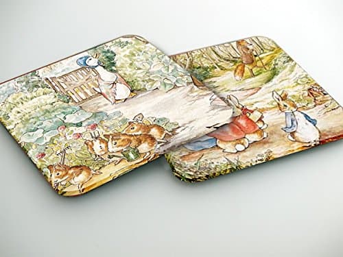 Beatrix Potter Peter Rabbit Classic Set of 6 coaster high-quality 2mm thickness