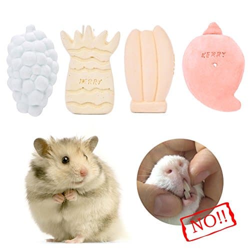 WIDEN Small Pet Animal Fruit Shape Minerals Molar Stone Grape-shaped Pet Molar Stone Chew Toys for Hamster Guinea Pigs