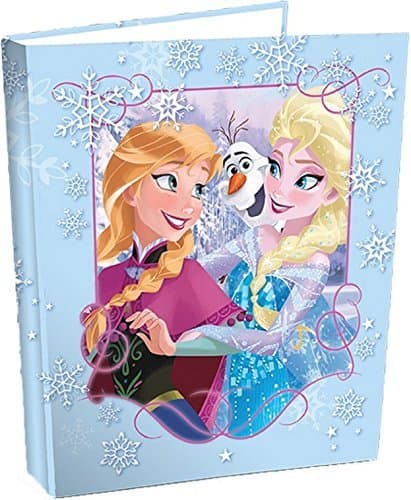 Euromic A4 2 Ring Binder A4 2 RING BINDER Paper Storage Presentation Display File Folder Disney Frozen Anna Elsa [Pack of 5]