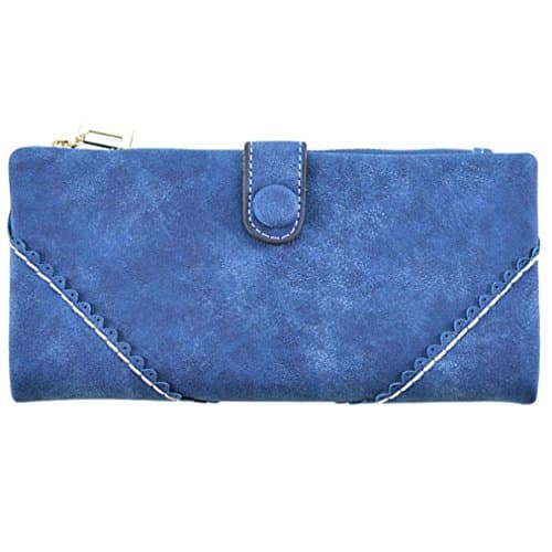 Women's Wallet lace Scrub Bags Card package zipper multi-function wallet Large-capacity Hand bag 7 colors , 4