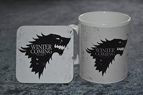 Game of Thrones Stark Mug + FREE Coaster - Can Be Personalised