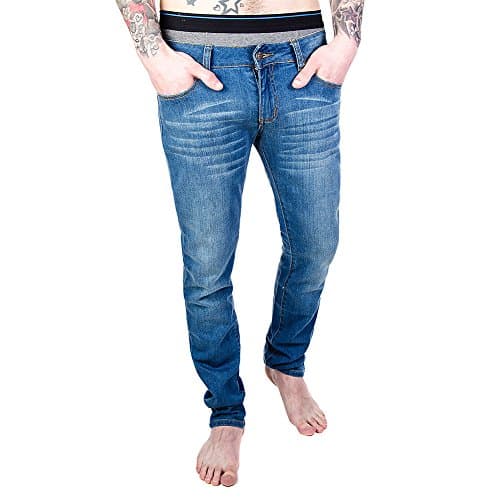 Bleeding Heart Stonewash Jeans (Blue) - 34