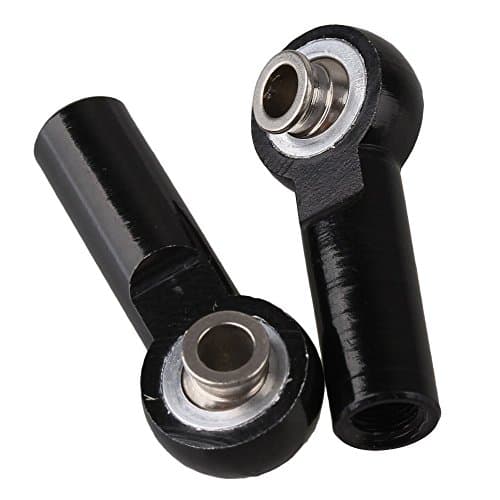Yiguo 2pcs RC 1:8 1:10 Model Car Upgrade Parts D10045 Aluminum Alloy M4 Link Rod End Ball Joint Black