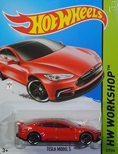 Hot Wheels, 2015 HW Workshop, Tesla Model S [Red] Die-Cast Vehicle #217/250, Model: , Toys &amp; Gaems
