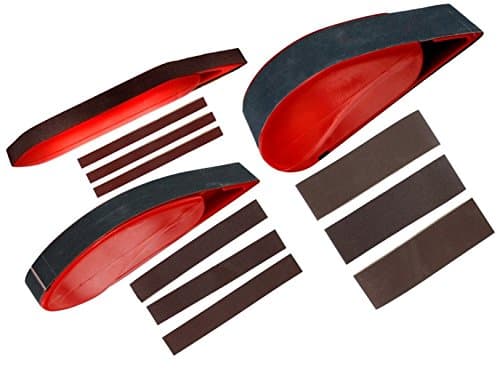 Hobbies Spring Loaded Finger Sanders in 3 Sizes with Spare Bands