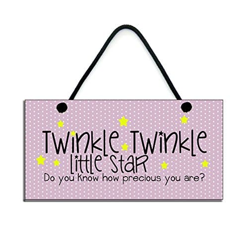 Twinkle Twinkle Little Star Do You Know How Precious You Are New Baby Gift Christening Plaque 755
