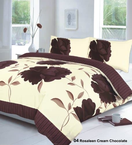 BROWN KING DUVET COVER BED SET WITH PILLOW CASES. By Papa Jones Ltd
