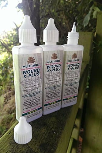 Multi-Mite® 114GRAMS - LARGE 38GRAM Wound X-PLUS Powder X 3 - ANTI LICK, Anti Bacterial, Anti Septic Veterinary Wound Powder