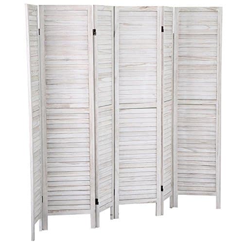 tinkertonk Folding Cream 6 Panel Hand Made wood Room Divider