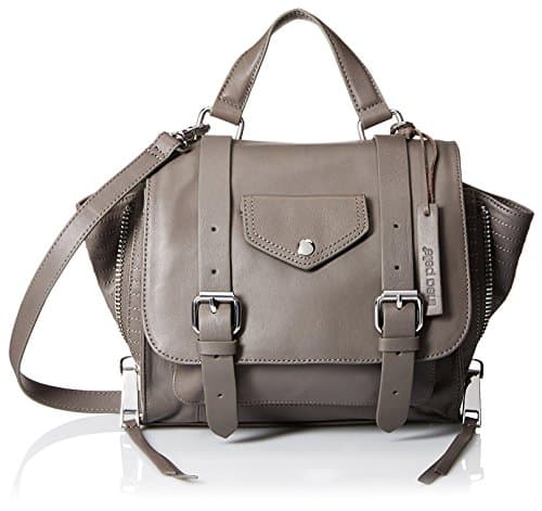 Linea Pelle Women's Rowan Mini Messenger, Grey