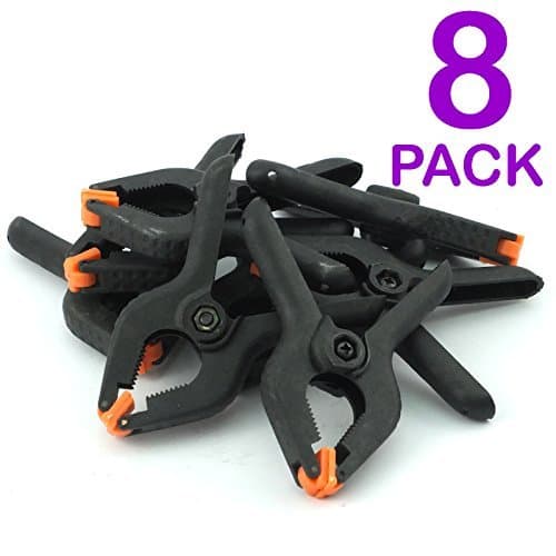 3 Inch Heavy Duty Plastic Nylon Spring Clamp Set 8Pcs (PACK OF 1)