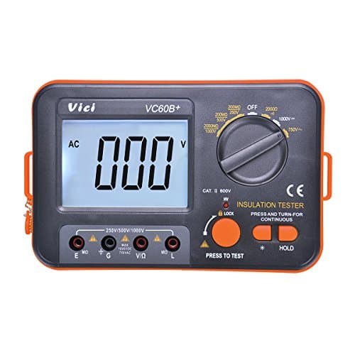 KOLSOL Vici Digital Insulation Resistance Tester VC60B+ Megger MegOhm Meter