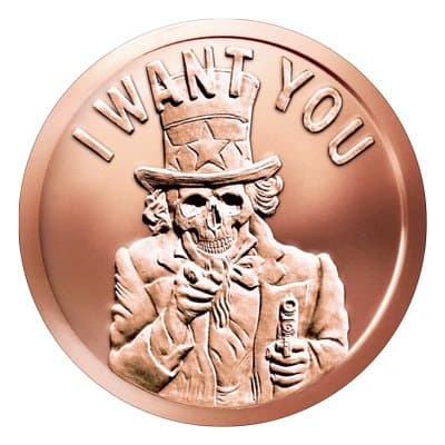 "I Want You" (Slave Uncle) 1oz 999 Fine Solid Copper Bullion Coin