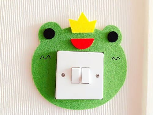 Super Cute 3D Prince Frog Light Switch Wall Sticker, Premium Quality Thick Felt Material, Unique On Amazon! Kids Children Boys Girls Bedroom Nursery Room Decor! Free Delivery In 2 to 3 Working Days!