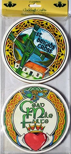 Saint Brigids cross and Cead Mile Failte 4 pc