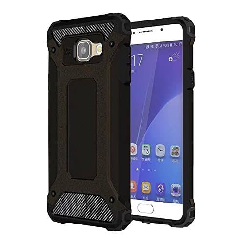 UKDANDANWEI Samsung Galaxy A7 (2016) Hybrid Rugged Dual Layer Armor Case Shockproof Defender Hard Back Protective Cover -Heavy Duty Protection Case for Samsung Galaxy A7 (2016) - Black
