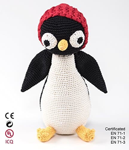 Penguin. Children’s crocheted toy