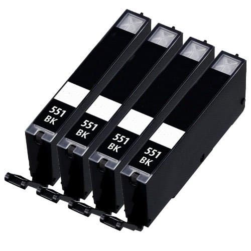 4 XL CLI-551XLBK CLI551 Black Compatible Ink Cartridge for Canon Pixma MG5450 MG5550 MG6350 MG6450 MG6650 MG5650 MX725 MX925 IP7150 iP7250 Printers