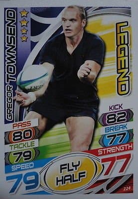 Topps Rugby Attax 2015 Gregor Townsend Fly Half Legend Trading Card