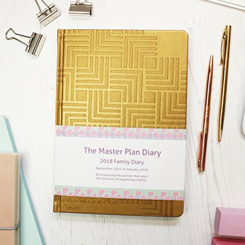 The Master Plan 2017 to 2018 - Family Diary (Week to View) - Gold
