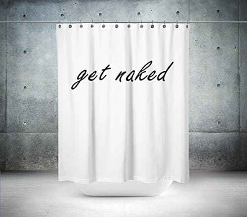 Get Naked Custom Designed & Printed Shower Curtain, Bath Curtain, 100% polyester, waterproof, shower curtain anti mould and machine washable, shower curtain designer, shower curtain extra long, shower curtain extra wide