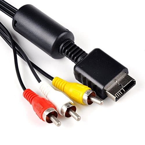 PS AV to RCA CAble, RTXLEAD 1.8 Meters Composite AV to RCA Cable for Playstation PS2 PS3 and PSX