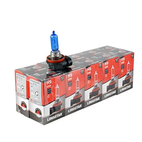 Pack of 10 Halogen Lamps Bulb H9 12 V 65 W PGJ19-5 Xenon Effect Edition Low Beam High Beam for Kawasaki Motorcycles Ninja/VN/ZZ R