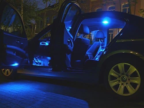 11x LED Interior Car Light Bulbs Blue for Seat Alhambra 2000To 2010