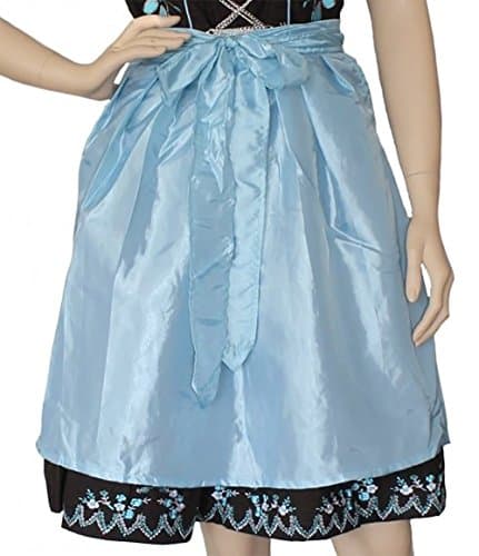 German Wear Dirndl Dirndl Apron Dirndel Traditional Apron Shiny Turquoise - Turquoise - 16
