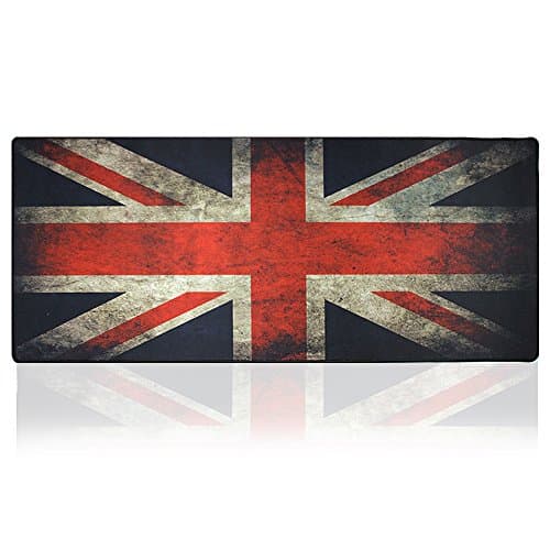 Mouse Pad Laptop Pad Keyboard Pad Gaming Mouse Pad Laptop Mouse Pad, NMKJ Keyboard Mat Laptop Mat Gaming Mouse Mat, Large Size Mouse Pad with Rubber Base for Mouse Laptop &amp; Keyboard- British Flag