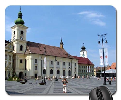 Sibiu city-piata mare-Romania Mouse Pad, Mousepad