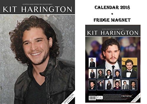 KIT HARINGTON CALENDAR 2018 + KIT HARINGTON FRIDGE MAGNET