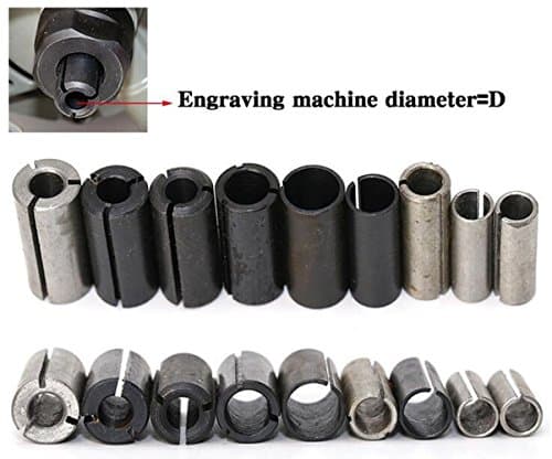 AKUTA 9pcs cutter conversion chuck engraving machine edge trimmer wood milling adapter