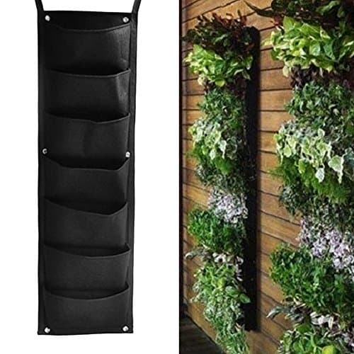 GUBENM 7 Pocket Hanging Vertical Garden Wall Planter For Yard Garden Fence Home Decoration 39.37"X11.42"