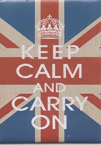 Keep Calm and Carry on Union Jack Magnet 2.5" x 3.5"