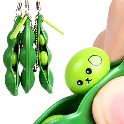 Hevoiok Squeeze Squishy Slow Rising Decompression Toys Gift Phone Strap,Great Cure Gift For Kids/Adults (Beans)