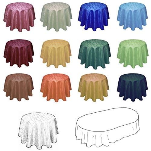 Damask YSN623 Tablecloth Round 180 cm with Lotus Effect, Lime Green, 180 cm rund